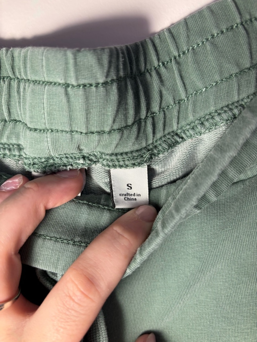 Olive Green Drawstring Joggers - Picture 3 of 6